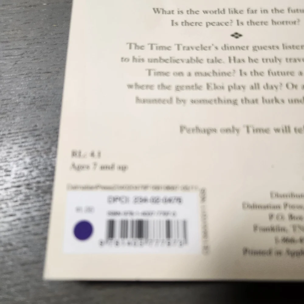 Time Machine (Junior Classics For Young Readers) H.G. Wells ISBN 10: 1403777977
